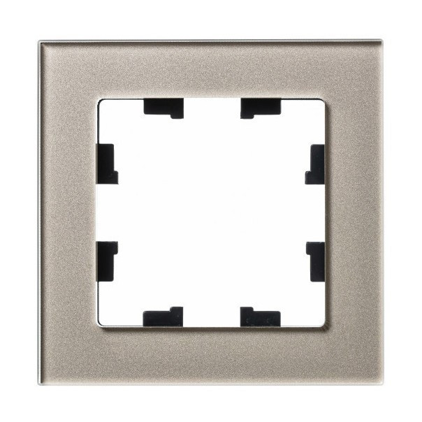 Рамка на 1 пост Schneider Electric Atlas Design Nature шампань стекло фото 1 — Multielectrika