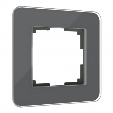 Рамка из стекла на 1 пост Elite графит W0012440 — Multielectrika
