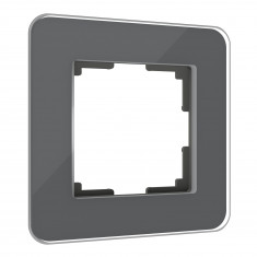 Рамка из стекла на 1 пост Elite графит W0012440 &mdash; Multielectrika