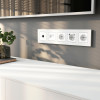 Рамка из поликарбоната на 5 постов Slab белый софт W0052961 фото 3 &mdash; Multielectrika
