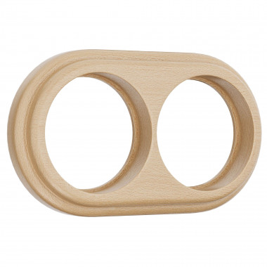 Рамка на 2 поста светлый бук W0025224 &mdash; Multielectrika