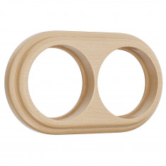 Рамка на 2 поста светлый бук W0025224 &mdash; Multielectrika