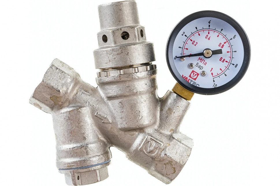 Редуктор давления с фильтром и манометром, от 2 до 5 бар 3/4" VT.082.N.05 фото 1 &mdash; Multielectrika