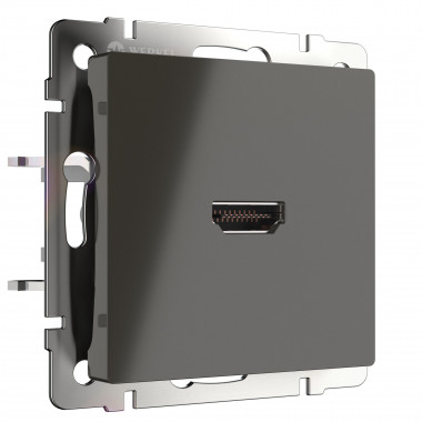 Розетка HDMI (серо-коричневый) WL07-60-11 — Multielectrika