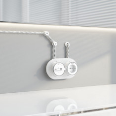 Втулка для вывода кабеля из стены 2 шт. белая ретро W6421101 &mdash; Multielectrika