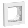 Рамка Systeme Electric AtlasDesign Aqua IP44 на 1 пост, белая