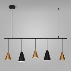 Подвесной светильник в стиле лофт 50088/5 черный / золото &mdash; Multielectrika