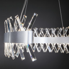 Подвесной светодиодный светильник с регулировкой цветовой температуры и яркости 432/1 серебро &mdash; Multielectrika