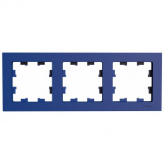 Рамка на 3 поста Systeme Electric AtlasDesign универсальная, аквамарин &mdash; Multielectrika