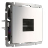Розетка Ethernet RJ-45 (глянцевый никель) W1181002 фото 1 &mdash; Multielectrika