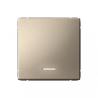 Выключатель одноклавишный Systeme Electric ArtGallery с подсветкой, 10АХ, шампань — Multielectrika