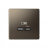 Розетка USB C Systeme Electric ArtGallery 65W, Fast Charge (QC.PD), мокко
