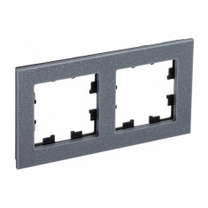 Рамка Schneider Electric Atlas Design Nature на 2 поста, айс грей &mdash; Multielectrika