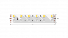 Лента светодиодная 2x DSG 5050 RGB+DW 120L-V24-IP33, RGB+DWhite, 600 LED, 28,8 W/m, LUX &mdash; Multielectrika