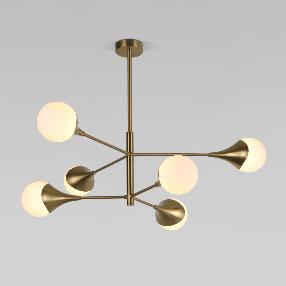 Умный потолочный светильник 60168/6 латунь 60168/6 латунь фото 1 — Multielectrika