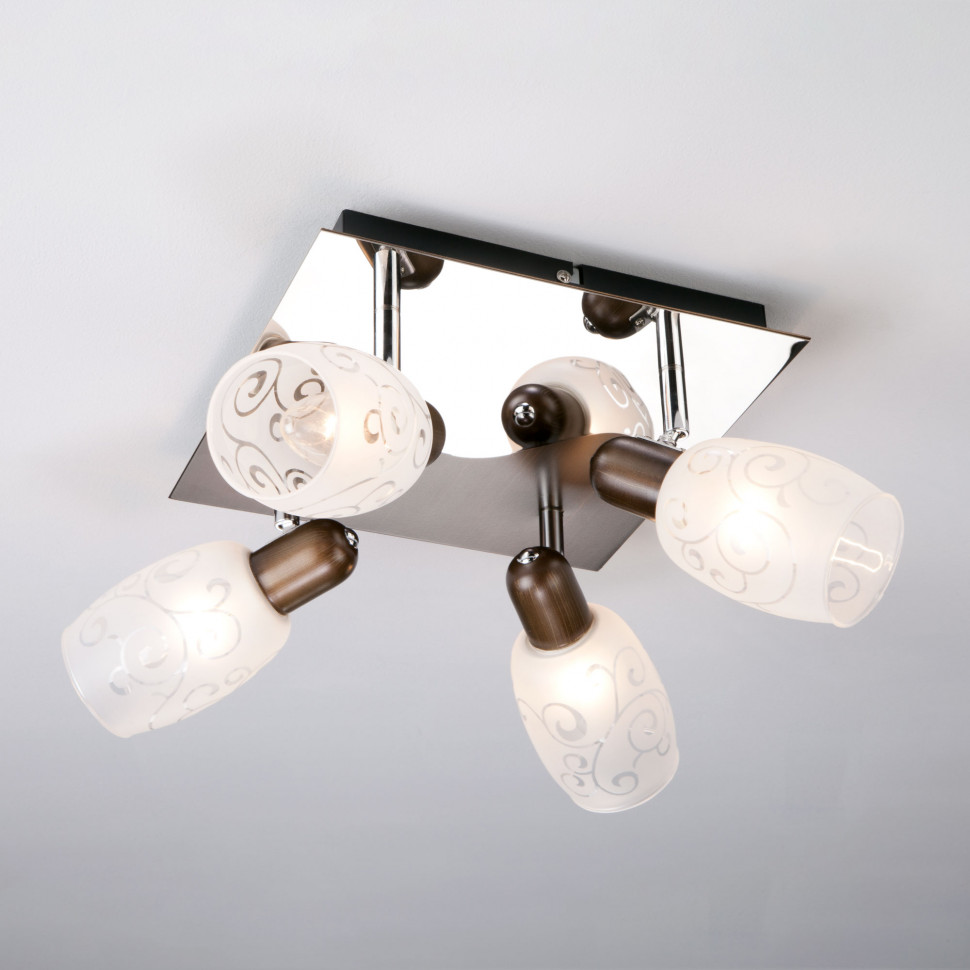 Спот 60301/4 хром / венге фото 1 — Multielectrika