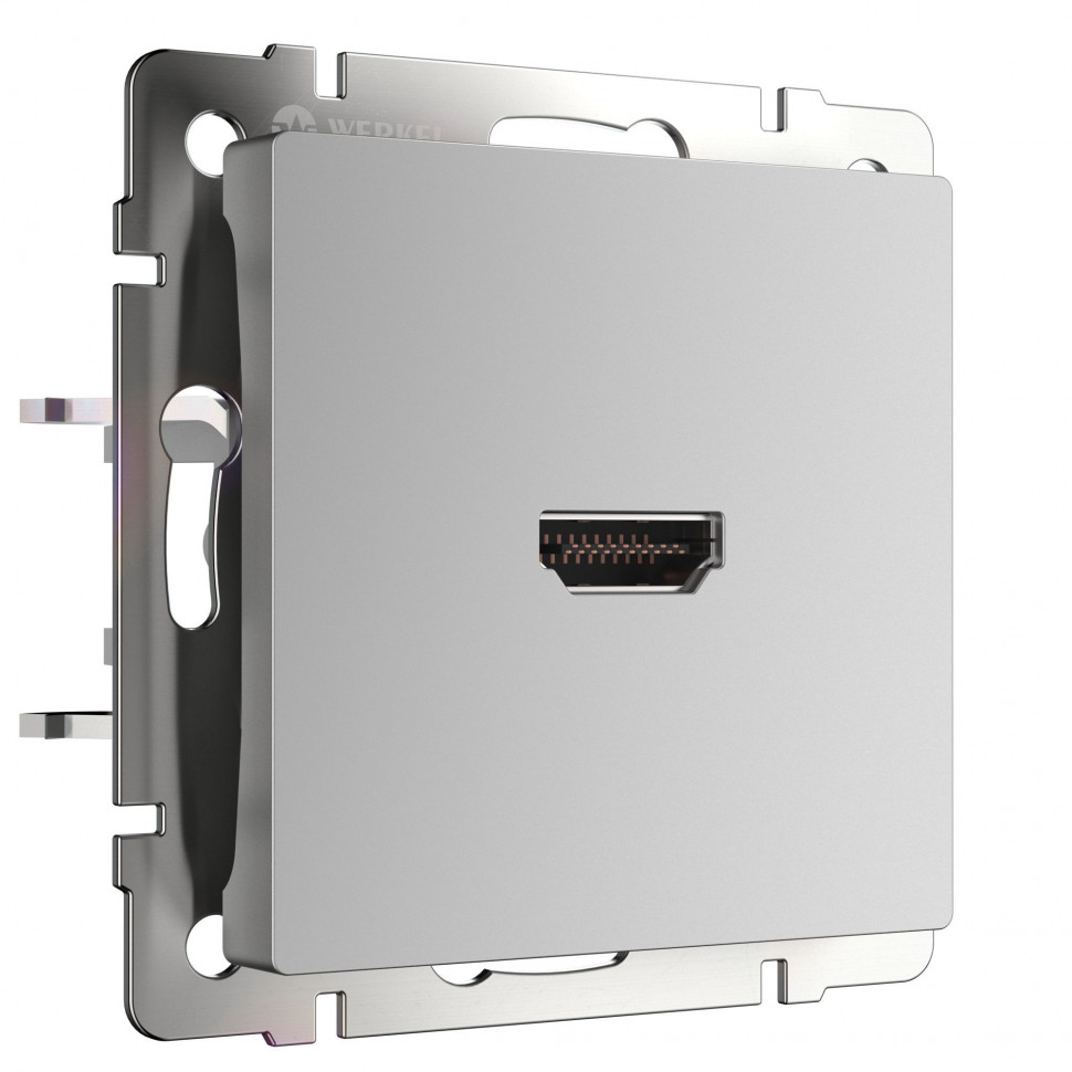 Розетка HDMI серебряный WL06-60-11 фото 1 &mdash; Multielectrika