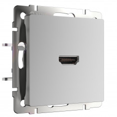 Розетка HDMI серебряный WL06-60-11 &mdash; Multielectrika