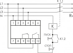 Реле напряжения (трёхфазный-АС / Ампер-8 / Контакт-1NO, 1NC) CP-731 &mdash; Multielectrika