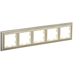 Рамка на 5 поста IEK Brite РУ-5-Бр бежевый/шампань &mdash; Multielectrika