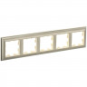 Рамка на 5 поста IEK Brite РУ-5-Бр бежевый/шампань