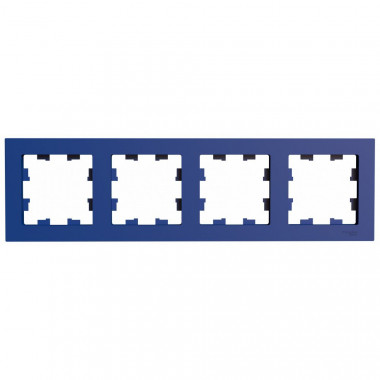 Рамка на 4 поста Systeme Electric AtlasDesign универсальная, аквамарин — Multielectrika