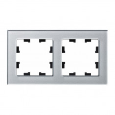 Рамка Schneider Electric Atlas Design Nature на 2 поста, алюминий стекло &mdash; Multielectrika