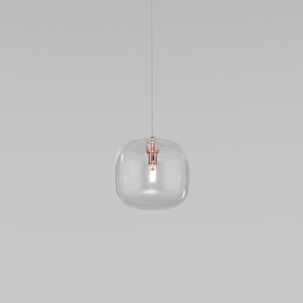 Подвесной светильник со стеклянным плафоном 50128/1 золото фото 1 &mdash; Multielectrika