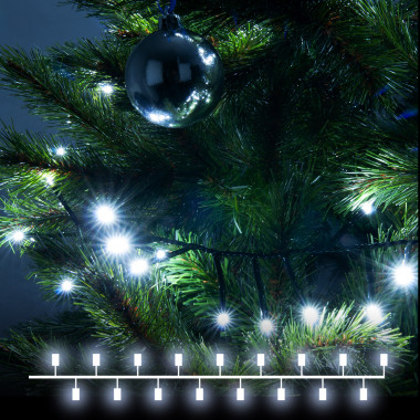 Гирлянда нить &quot;Мишура&quot; белый 5м IP20 400-004 белый — Multielectrika