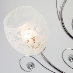 Потолочная люстра со стеклянными плафонами 9677/5 хром &mdash; Multielectrika