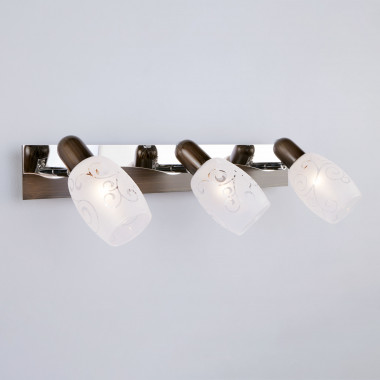 Бра с плафонами 60301/3 хром / венге — Multielectrika