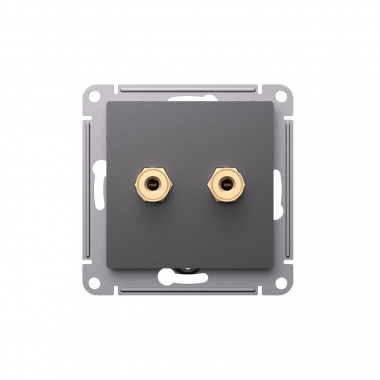 Аудиорозетка двойная Systeme Electric AtlasDesign базальт — Multielectrika
