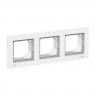 Рамка Systeme Electric AtlasDesign Aqua IP44 на 3 поста, белая