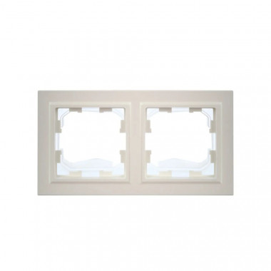 Рамка на 2 поста IP44 IEK Brite РУ-2-БрЖ-44 жемчуг — Multielectrika
