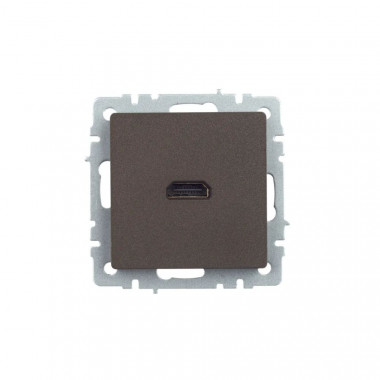Розетка HDMI IEK Brite РHDMI-0-БрТБ темная бронза — Multielectrika