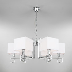 Подвесная люстра с абажурами 60115/6 хром &mdash; Multielectrika