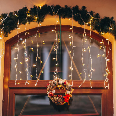 Гирлянда занавес белый 1,5*1 м IP20 200-001 белый — Multielectrika