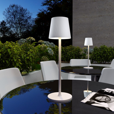 Уличный настольный светодиодный светильник Mist с аккумулятором TL70220 белый — Multielectrika