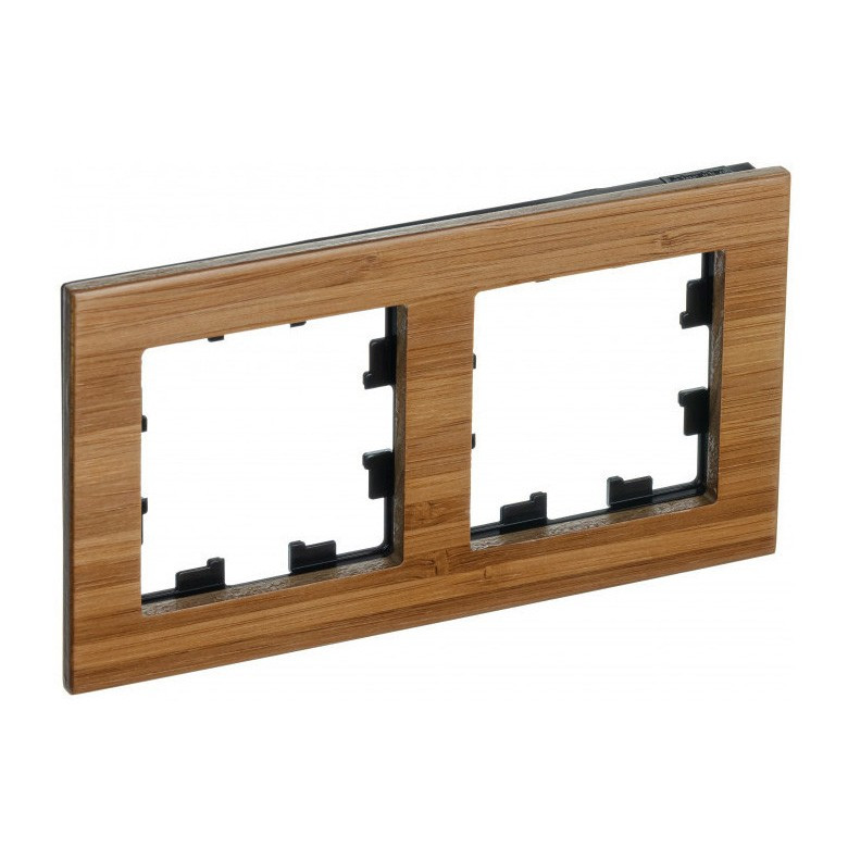Рамка Schneider Electric Atlas Design Nature на 2 поста, бамбук фото 1 — Multielectrika
