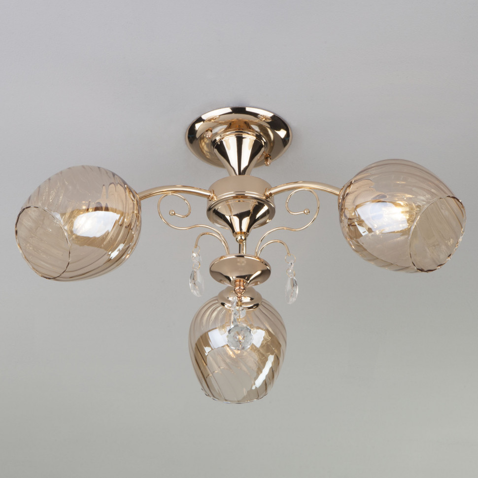 Потолочный светильник 30120/3 золото фото 1 — Multielectrika