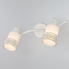 Спот с поворотными плафонами 20025/2 белый с золотом &mdash; Multielectrika