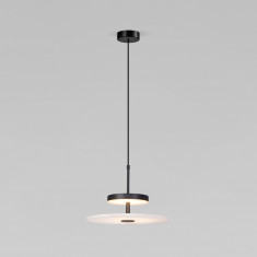 Светодиодный подвесной светильник с мраморным рассеивателем 40342 LED черный &mdash; Multielectrika