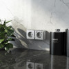 Розетка с заземлением, шторками и USB тип A+C Gallant серебряный W5071706 фото 2 &mdash; Multielectrika