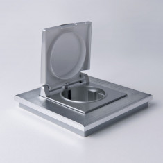 Рамка из металла на 1 пост Аluminium алюминий W0011706 &mdash; Multielectrika