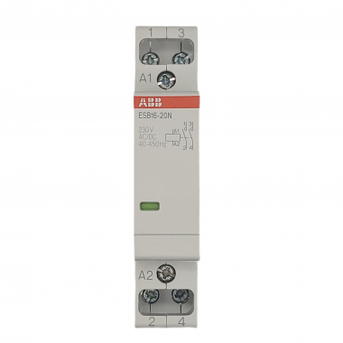 Контактор ESB16-20N-06 модульный (16А АС-1 2НО) катушка 230В AC/DC ABB 1SBE111111R0620 — Multielectrika
