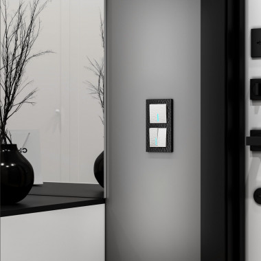 Выключатель одноклавишный с подсветкой (Hammer белый) W1210101 &mdash; Multielectrika