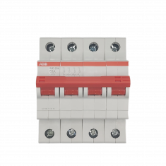 Рубильник 4-полюсный ABB SHD204/63 рычаг красный 2CDD274111R0063 &mdash; Multielectrika