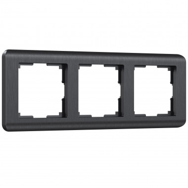 Рамка из поликарбоната на 3 поста Stream графит W0032104 — Multielectrika