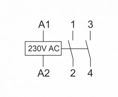 Контактор модульный (Ампер-25 / Волт-230 АС / Контакт-2NO) ST25-20 &mdash; Multielectrika