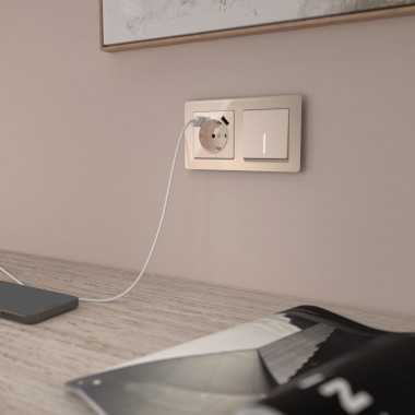 Выключатель одноклавишный проходной с подсветкой (айвори акрил) W1112143 &mdash; Multielectrika